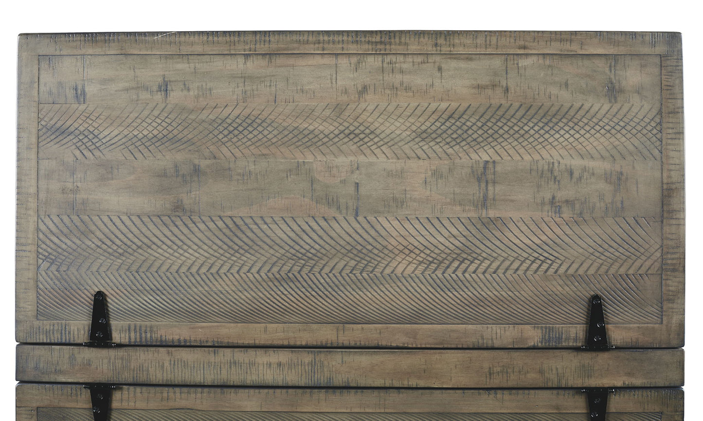 Aldwin - Cocktail Table With Storage - Square - Gray