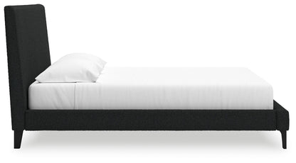 Cadmori - Upholstered Bed With Roll Slats