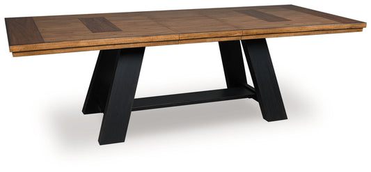 Greddinton - Dining Extension Table - Brown / Black