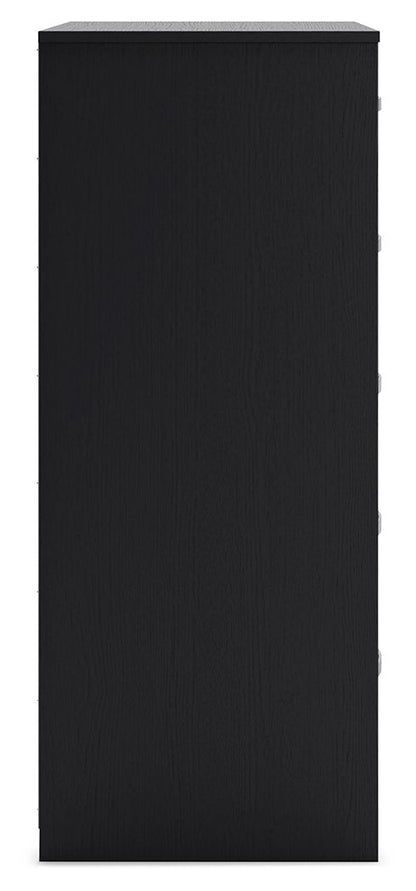 Finch - Five Drawer Chest - 46" Height - Black