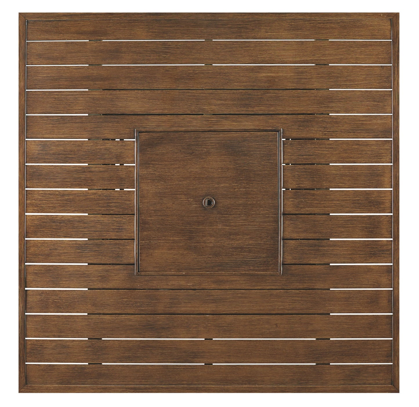 Paradise Trail - Square Bar Table w/Fire Pit - Medium Brown